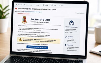 False email a nome della Polizia: attenzione alla truffa che minaccia procedimenti penali